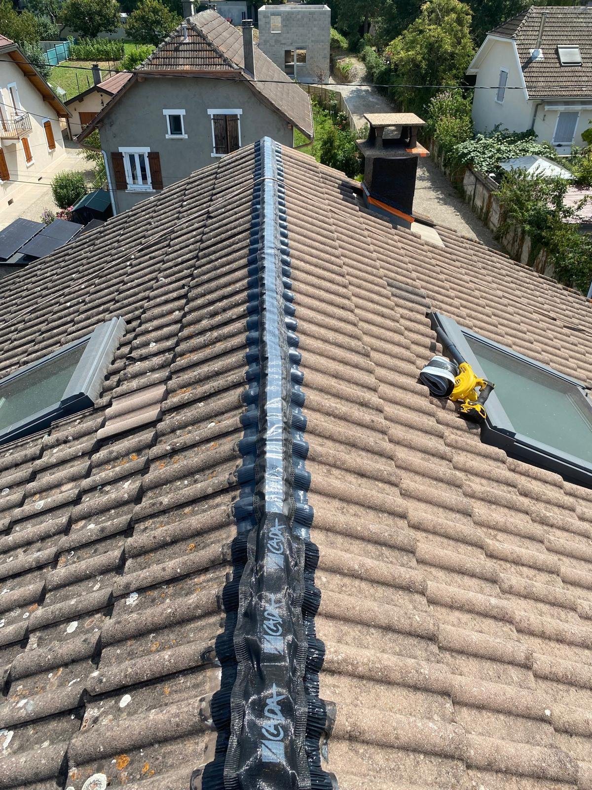 réparation faitage solin annemasse